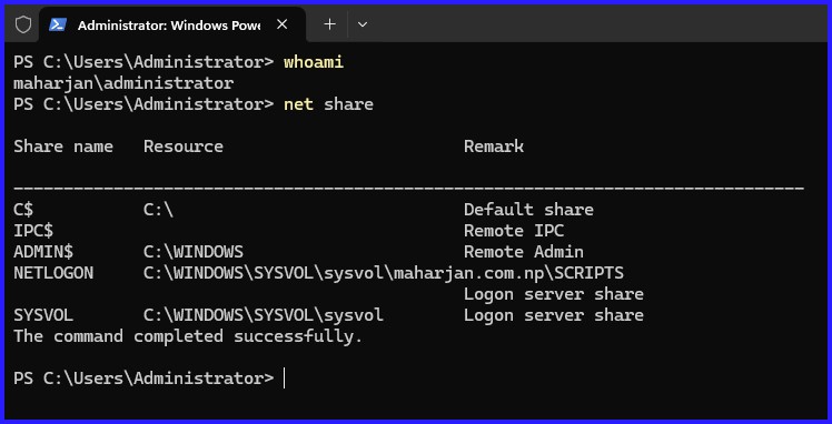 Verifying SYSVOL and NETLOGON Shares