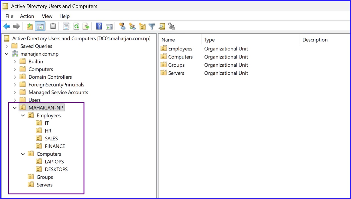 Active Directory OU and Group Best Practice Hierarchy - maharjan.com.np