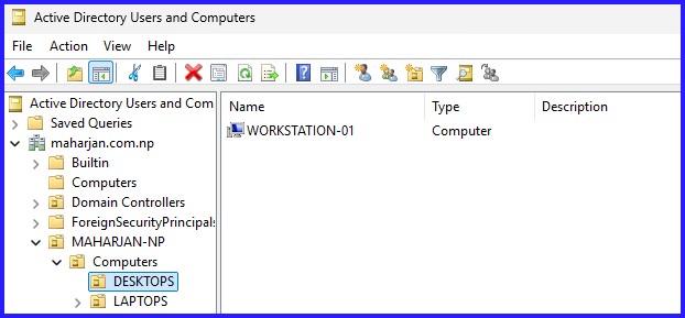 Move Computer to Specific OU