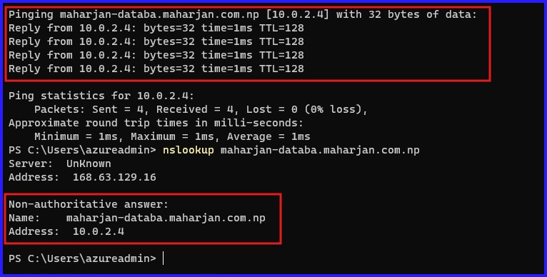 Verify DNS Resolution